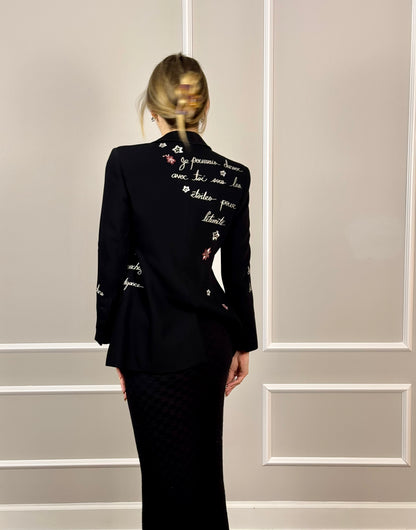 Cinq à Sept Embroidered Blazer