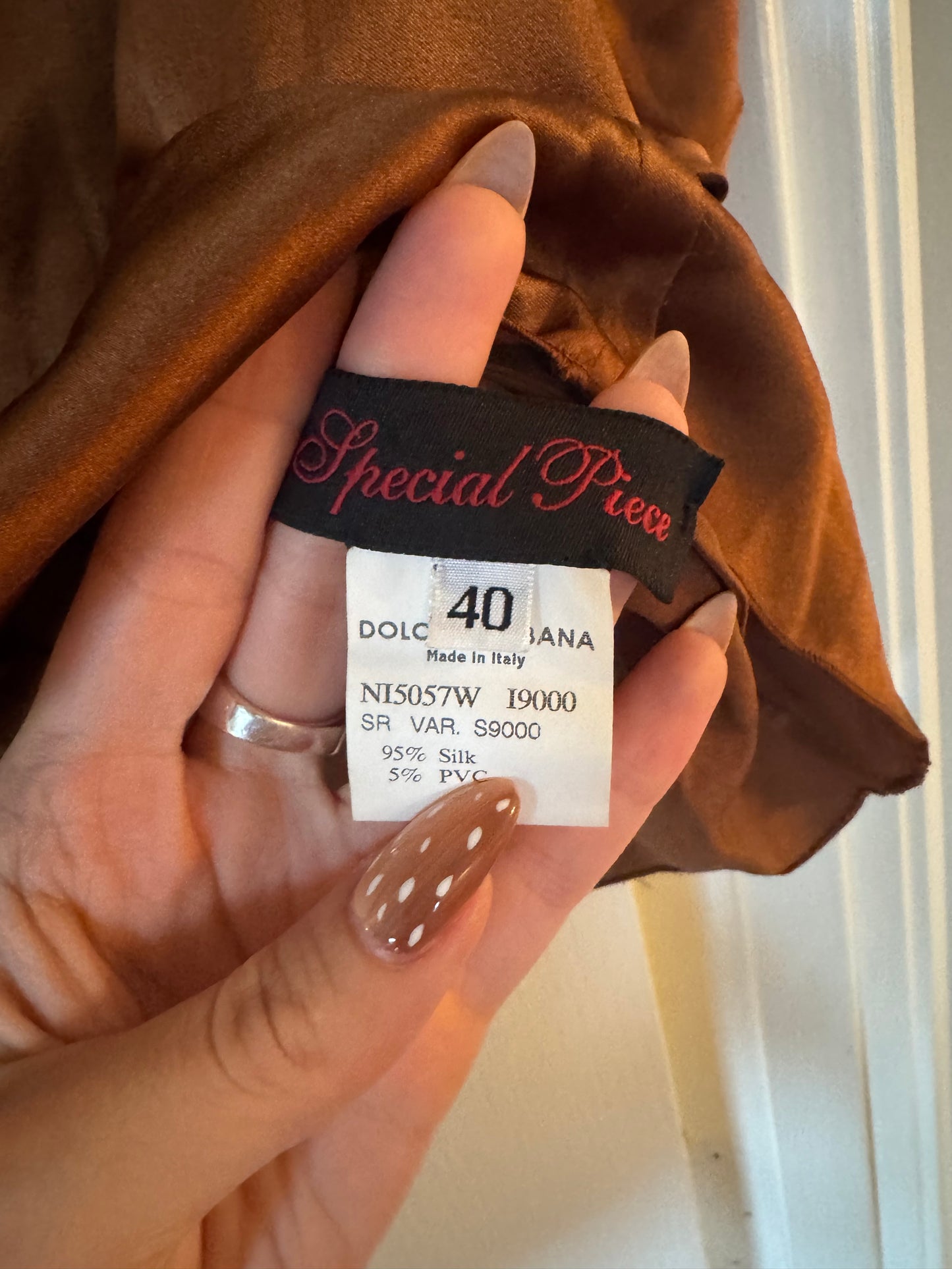 Dolce & Gabbana Copper Slashed Top